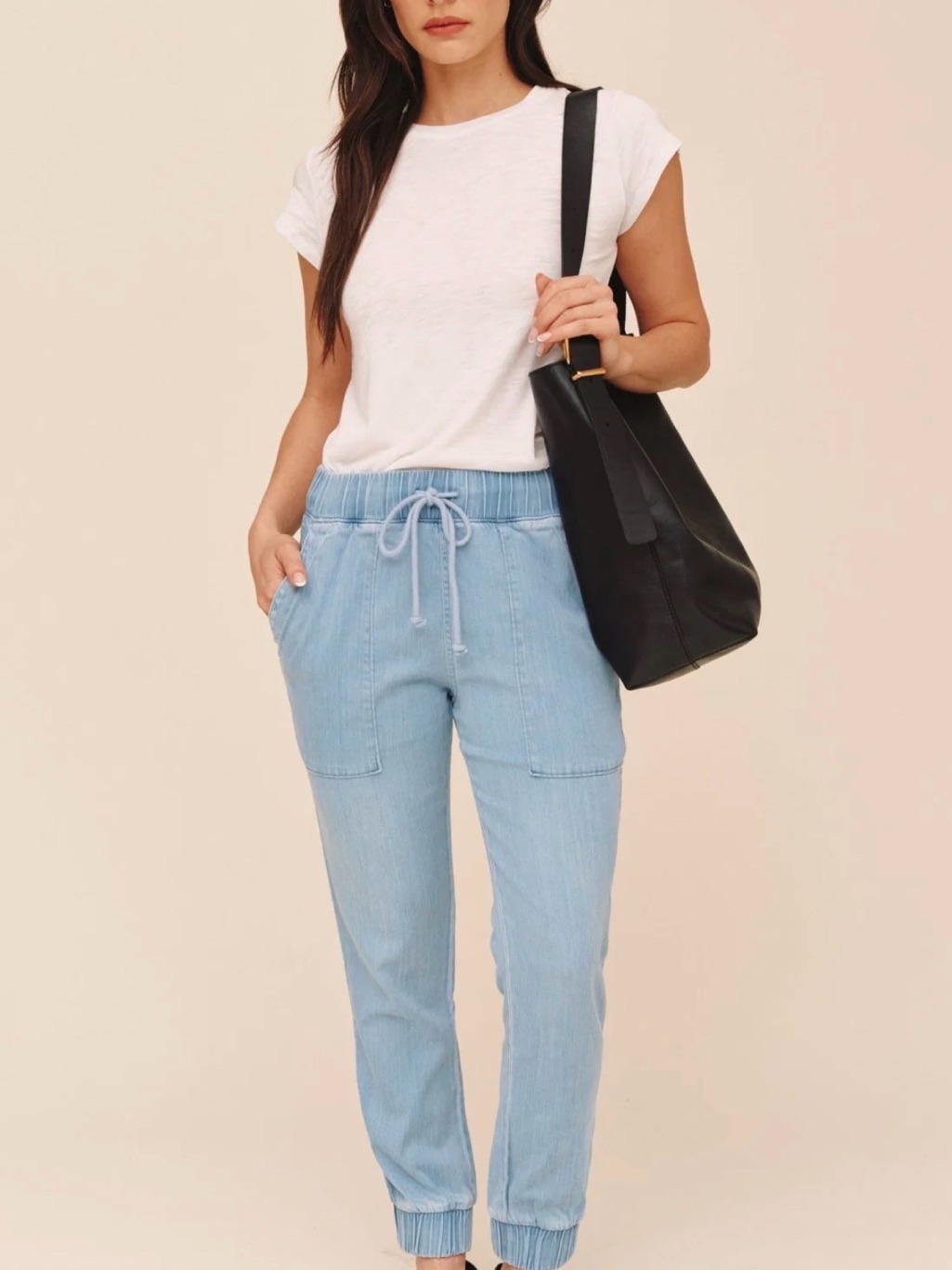 Bella Dahl Pocket Jogger - Light Denim Wash